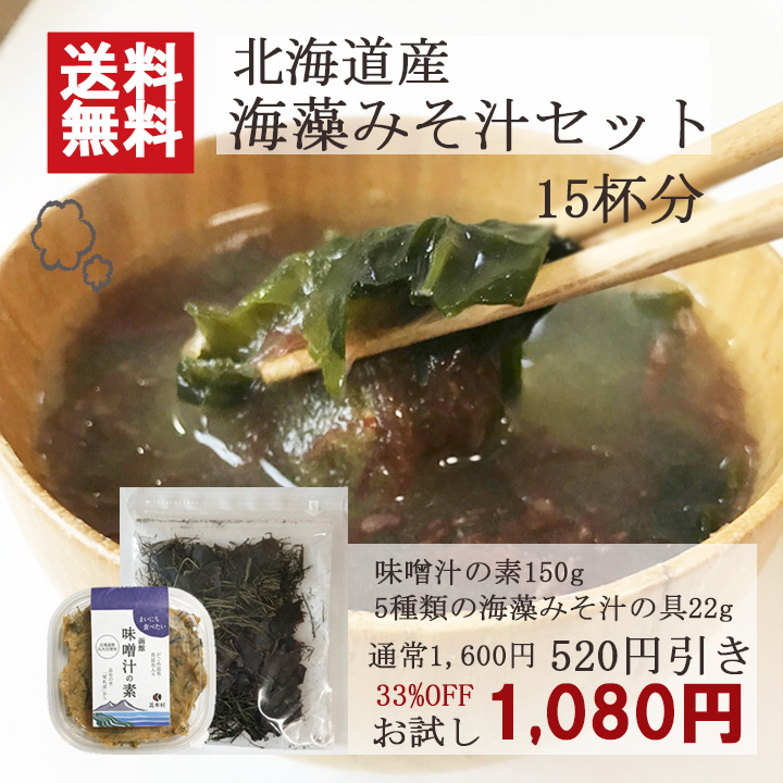１００ 北海道産 海藻サラダミックス12ｇ ふのり ダルス わかめ がごめ昆布 真昆布